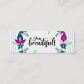 Carte De Visite Mini Tu es si belle ! (Dos)