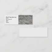 Carte De Visite Mini Tuiles de toit (Devant / Derrière)
