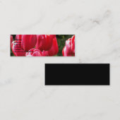 Carte De Visite Mini Tulipes (Devant / Derrière)