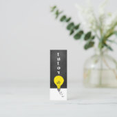 Carte De Visite Mini Tuteur Ou Enseignant Lampe Chalkboard Whimsical (Debout devant)