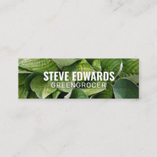 Carte De Visite Mini Twitter personnalisé "Feuilles verdoyants"