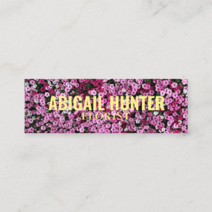 Carte De Visite Mini Twitter personnalisé "Fleurs en fleurs"