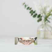 Carte De Visite Mini Twitter "Wedding planner" personnalisé (Debout devant)