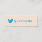 Carte De Visite Mini Twitter "Wedding planner" personnalisé (Dos)