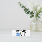 Carte De Visite Mini Two Palm Trees Wall Art | Tropical Minimalist (Debout devant)