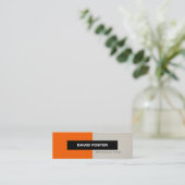 Carte De Visite Mini Typist Professionnel - Simple Élégant Design (Debout devant)