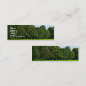 Carte De Visite Mini Un après-midi tranquille dans le parc (Devant / Derrière)