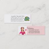 Carte De Visite Mini un côté mignon, un côté sucré (Devant / Derrière)