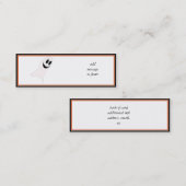 Carte De Visite Mini Un joli fantôme de dessin d'Halloween (Devant / Derrière)