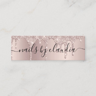 Carte De Visite Mini Une élégante parties scintillant à champagne au de