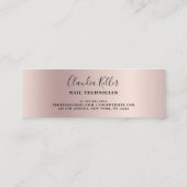 Carte De Visite Mini Une élégante parties scintillant à champagne au de (Dos)