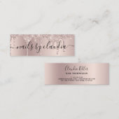 Carte De Visite Mini Une élégante parties scintillant à champagne au de (Devant / Derrière)