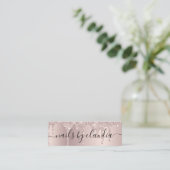 Carte De Visite Mini Une élégante parties scintillant à champagne au de (Debout devant)