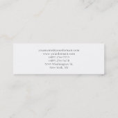 Carte De Visite Mini Unique Classique Simple Plat Original (Dos)