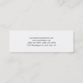 Carte De Visite Mini Unique Creative Professional Plain (Dos)
