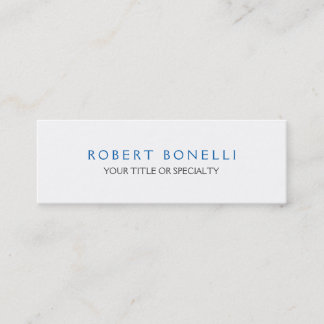 Carte De Visite Mini Unique en finesse Bleu blanc
