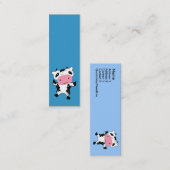 Carte De Visite Mini Vache Cute Kawaii (Devant / Derrière)
