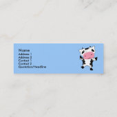 Carte De Visite Mini Vache Cute Kawaii (Dos)