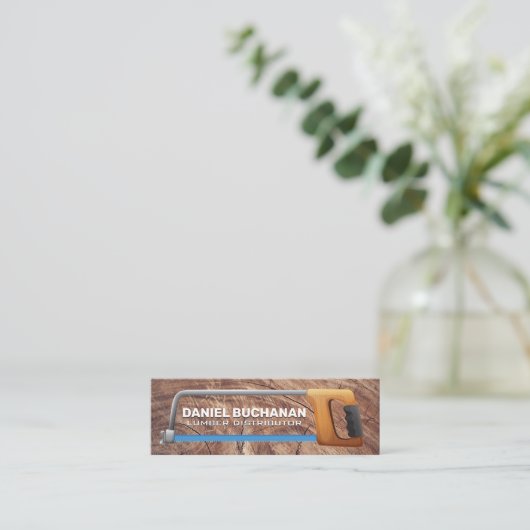 Carte De Visite Mini Vache | Grain de bois (Debout devant)