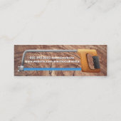 Carte De Visite Mini Vache | Grain de bois (Dos)