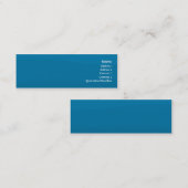 Carte De Visite Mini Vague bleue - maigre (Devant / Derrière)
