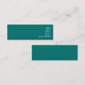 Carte De Visite Mini Vague Turquoise - Peau (Devant / Derrière)