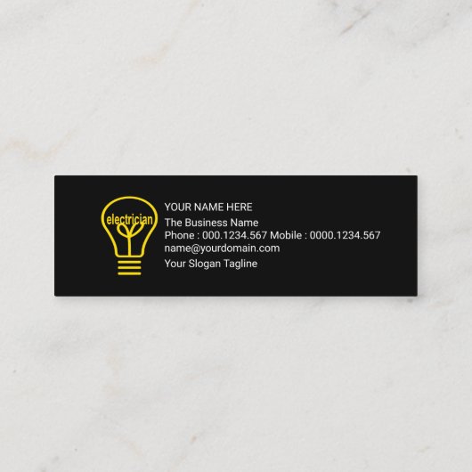 Carte De Visite Mini Vagues à double éclairage luminescentes (Dos)