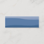 Carte De Visite Mini Vagues de bleu - maigres (Dos)