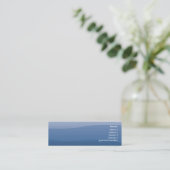Carte De Visite Mini Vagues de bleu - maigres (Debout devant)