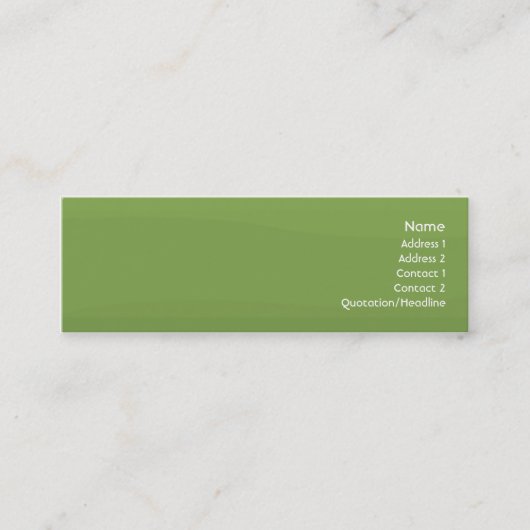Carte De Visite Mini Vagues de Foamgreen - maigres (Devant)