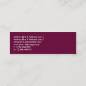 Carte De Visite Mini Vagues sonores II - Crimson profond (Dos)