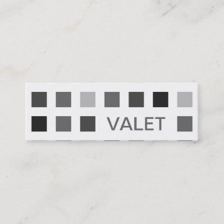 Carte De Visite Mini VALET (carrés moyens)