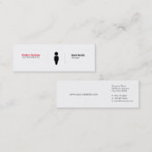 Carte De Visite Mini Variation de grille simple (Devant / Derrière)