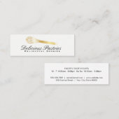 Carte De Visite Mini Variation de Whisk (or) | Maître culinaire (Devant / Derrière)