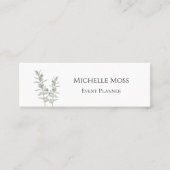 Carte De Visite Mini Végétation botanique moderne Simple Floral (Devant)
