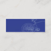 Carte De Visite Mini Vélo bleu - maigre (Dos)