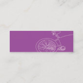 Carte De Visite Mini Vélo pourpre - maigre (Dos)