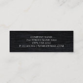 Carte De Visite Mini Velvet noir | exécutif (Dos)