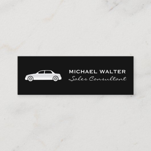 Carte De Visite Mini Vendeur automobile (Devant)