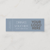 Carte De Visite Mini Ventilateur de boisson d'entreprise Logo Mini cart (Dos)