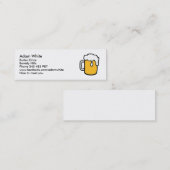 Carte De Visite Mini Verre de bière (Devant / Derrière)