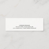 Carte De Visite Mini Verre de bière | Brasserie (Dos)