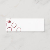 Carte De Visite Mini Verre de vin | Raisins | Aquarelle (Dos)