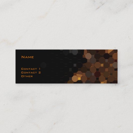 Carte De Visite Mini Verre souillé de cru (Devant)