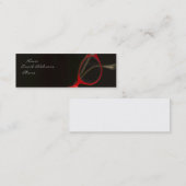 Carte De Visite Mini Verres rouges par Leslie Harlow (Devant / Derrière)