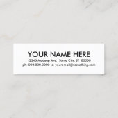 Carte De Visite Mini verrous. (Dos)