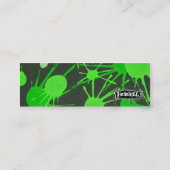 Carte De Visite Mini Vert d'ÉCLABOUSSURE de RUE (Dos)