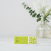 Carte De Visite Mini Vert élégant (Debout devant)