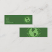 Carte De Visite Mini Vert - maigre (Devant / Derrière)