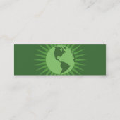 Carte De Visite Mini Vert - maigre (Dos)